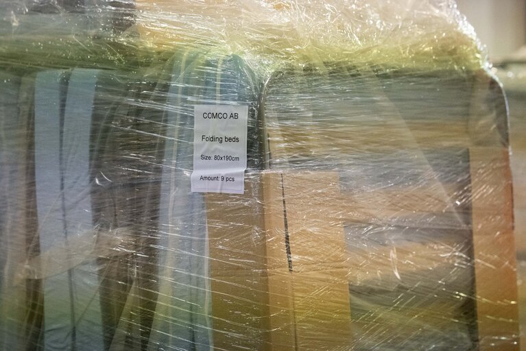 Foto 15: EU Preparedness Union Strategy - Visit to the Swedish Civil Contingencies Agency and the RescEU warehouse to examine the medical stockpile and emergency shelters