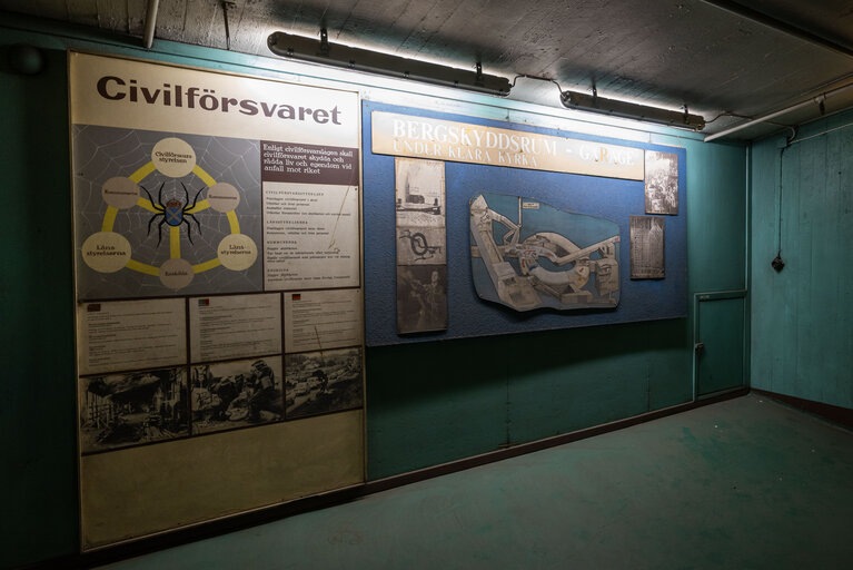 Visit with the Swedish Civil Contingencies Agency to a Civil Bomb Shelter as a part of the European Union’s “Preparedness Union Strategy”