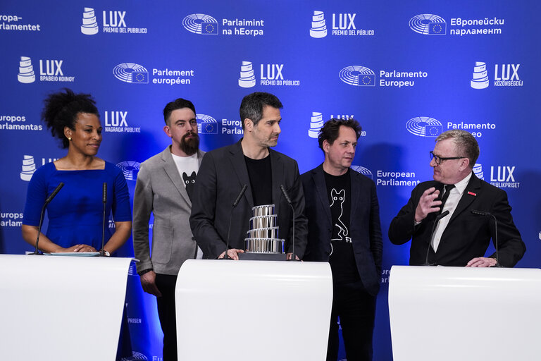 Press conference of  LUX Audience Award 2025 laureate