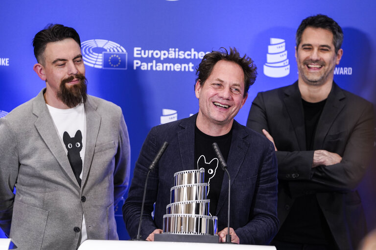 Press conference of  LUX Audience Award 2025 laureate