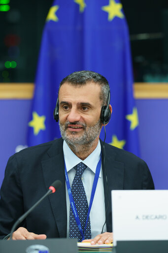 Foto 22: ENVI Extraordinary meeting - Exchange of views with Wopke Hoekstra, Commissioner for Climate, Net Zero and Clean Growth, as part of the structured dialogue