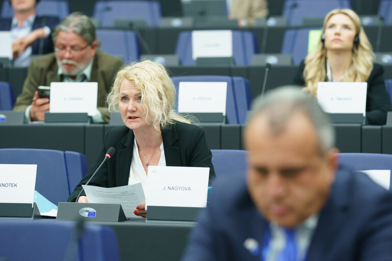 Foto 9: ENVI Extraordinary meeting - Exchange of views with Wopke Hoekstra, Commissioner for Climate, Net Zero and Clean Growth, as part of the structured dialogue