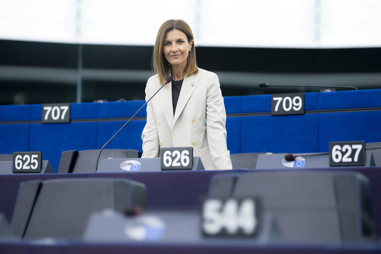 Alessandra MORETTI in the EP in Strasbourg