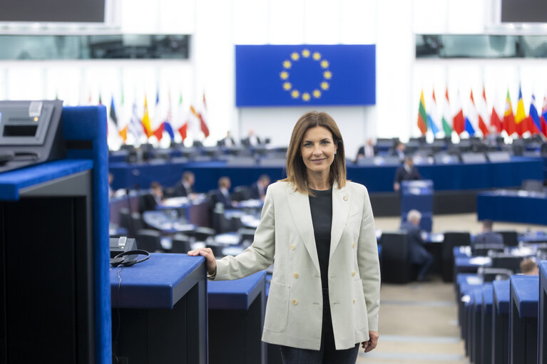 Alessandra MORETTI in the EP in Strasbourg