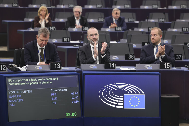 EP Plenary session - EU support for a just, sustainable and comprehensive peace in Ukraine