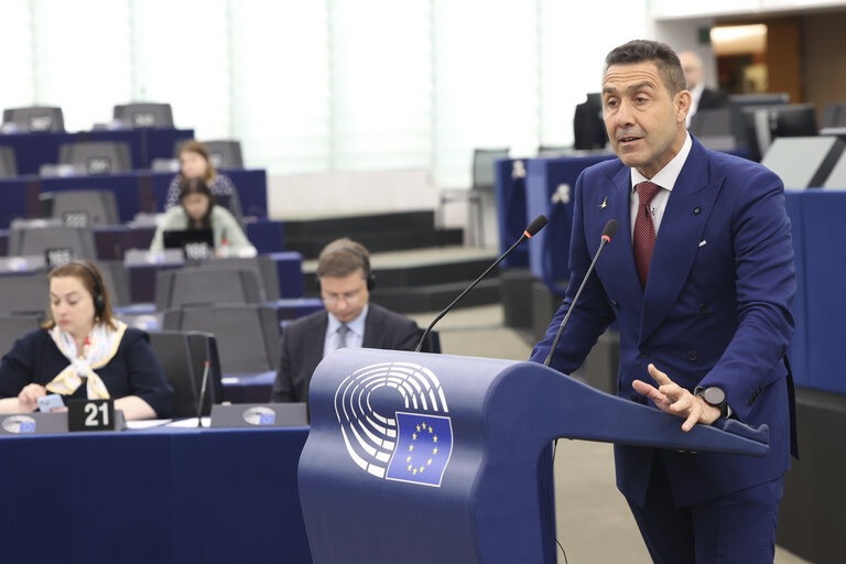Fotografia 1: EP Plenary session - EU support for a just, sustainable and comprehensive peace in Ukraine