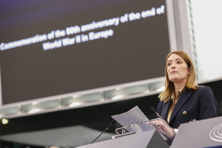 Photo 5: EP Plenary session - Commemoration 80th anniversary end of World War II in Europe