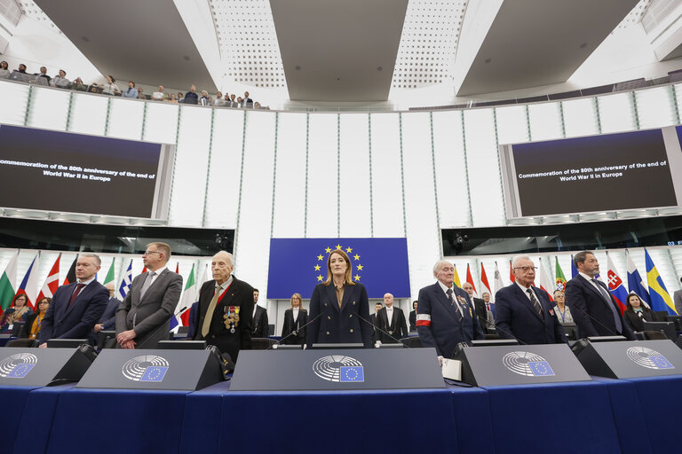 Foto 12: EP Plenary session - Commemoration 80th anniversary end of World War II in Europe
