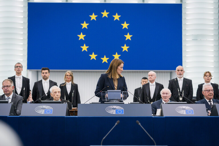 Photo 36: EP Plenary session - Commemoration 80th anniversary end of World War II in Europe