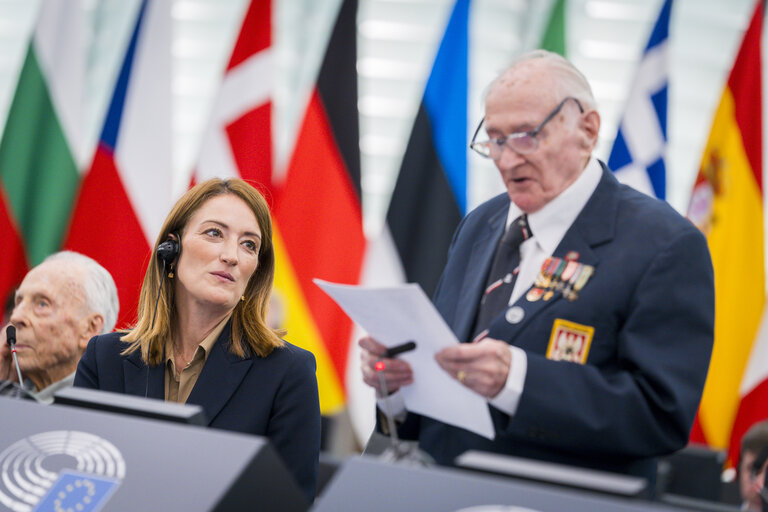 Photo 30: EP Plenary session - Commemoration 80th anniversary end of World War II in Europe