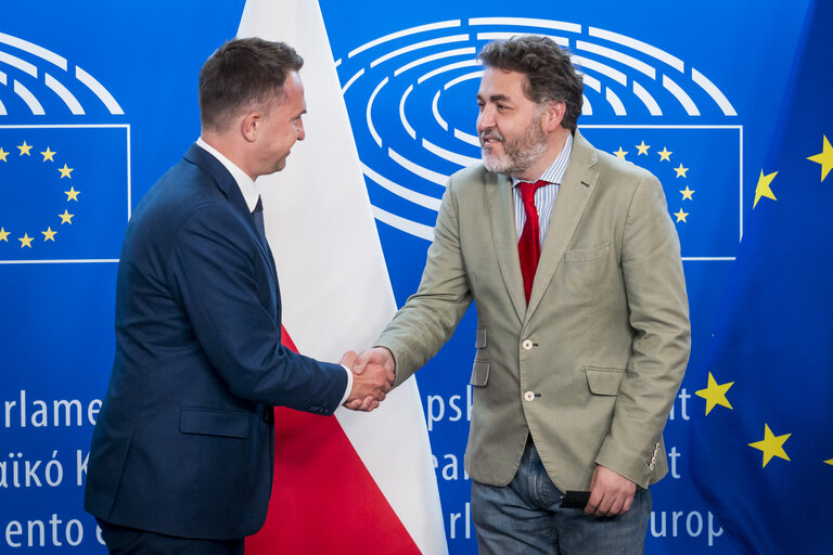 LEX signing ceremony in the presence of Roberta METSOLA, EP President and Adam SZLAPKA, Minister for the European Union on behalf of the Polish Presidency