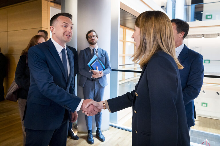 LEX signing ceremony in the presence of Roberta METSOLA, EP President and Adam SZLAPKA, Minister for the European Union on behalf of the Polish Presidency