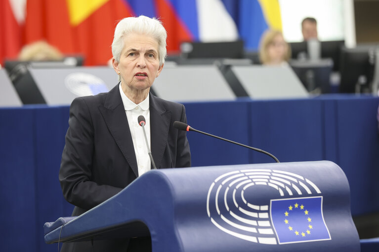 EP Plenary session - 80 years after the end of World War II - freedom, democracy and security as the heritage of Europe