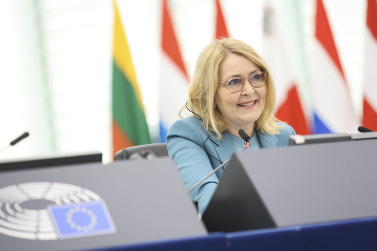 EP Plenary session - 80 years after the end of World War II - freedom, democracy and security as the heritage of Europe
