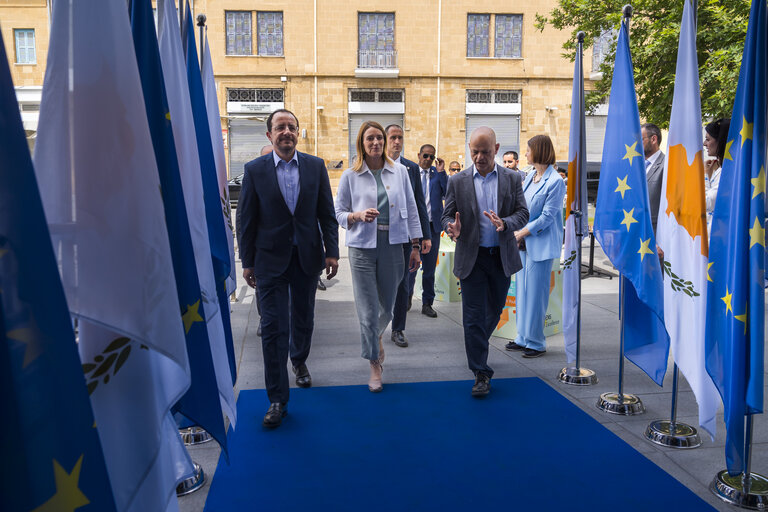 Official visit by Roberta METSOLA, EP President to Nicosia (Cyprus) - Participation in ‘Your Europe, Your Future: A dialogue with youth’ together with Nikos CHRISTODOULIDES, President of Cyprus
