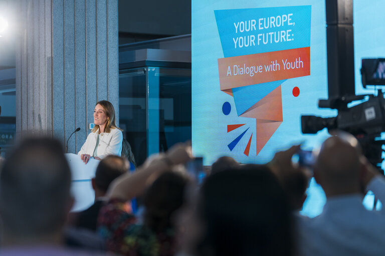 Official visit by Roberta METSOLA, EP President to Nicosia (Cyprus) - Participation in ‘Your Europe, Your Future: A dialogue with youth’ together with Nikos CHRISTODOULIDES, President of Cyprus