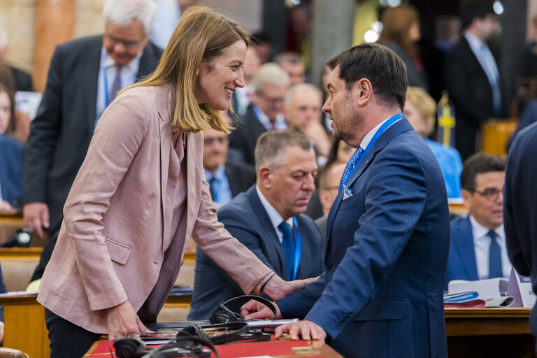 Photo 19 : European Speakers Conference in Budapest (Hungary) - Keynote Speech by Roberta METSOLA, EP President