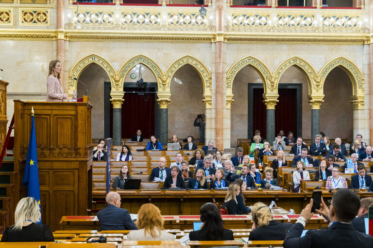 Photo 16 : European Speakers Conference in Budapest (Hungary) - Keynote Speech by Roberta METSOLA, EP President