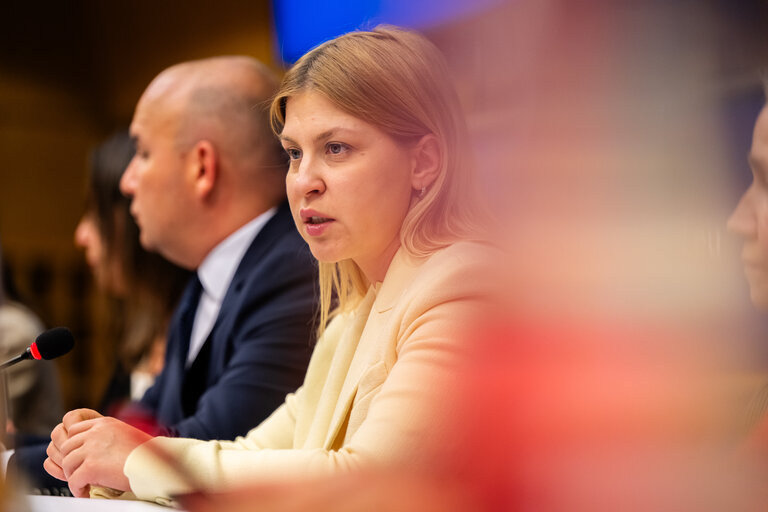 Photo 18: JURI - Exchange of views with the Deputy Prime Minister for European and Euro-Atlantic Integration of Ukraine, Minister of Justice of Ukraine, Olha Stefanishyna