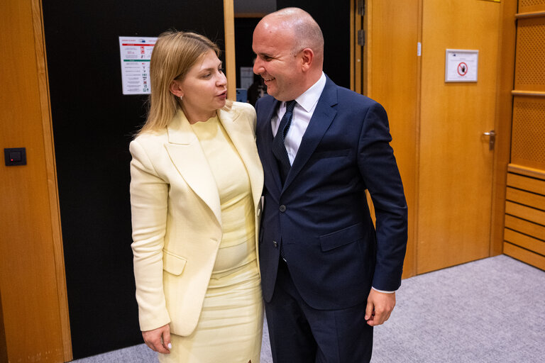 Photo 24: JURI - Exchange of views with the Deputy Prime Minister for European and Euro-Atlantic Integration of Ukraine, Minister of Justice of Ukraine, Olha Stefanishyna
