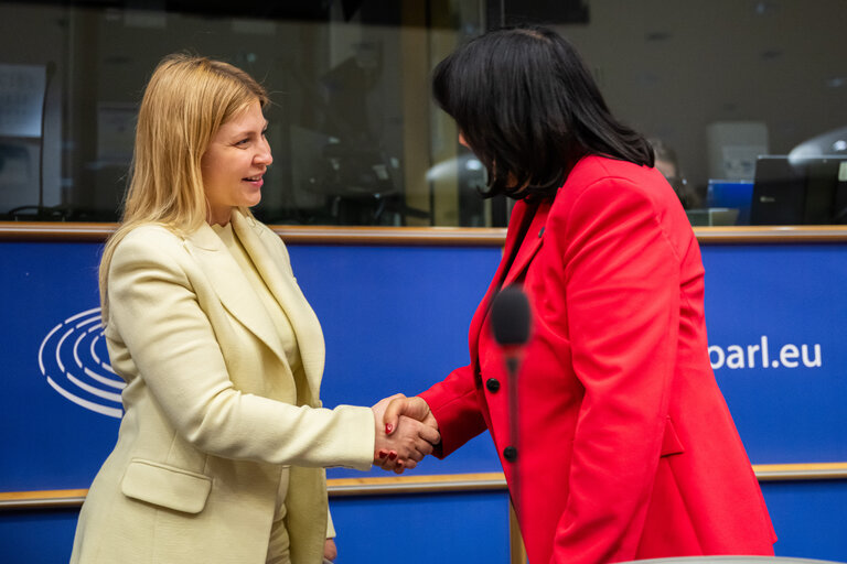 Photo 23: JURI - Exchange of views with the Deputy Prime Minister for European and Euro-Atlantic Integration of Ukraine, Minister of Justice of Ukraine, Olha Stefanishyna