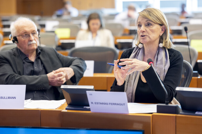Fotografia 1: DEVE - Exchange of views with Commissioner Hadja LAHBIB