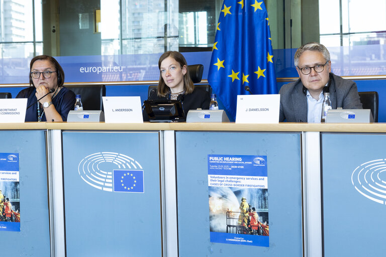EMPL - Public hearing on ' Volunteers in emergency services and their legal challenges: cases of cross-border firefighters '