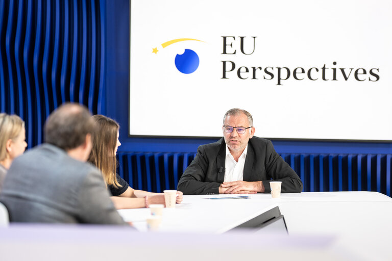 Zdjęcie 15: Podcast recording with MEPs Vrecionova, Fourreau, Waitz and Lins