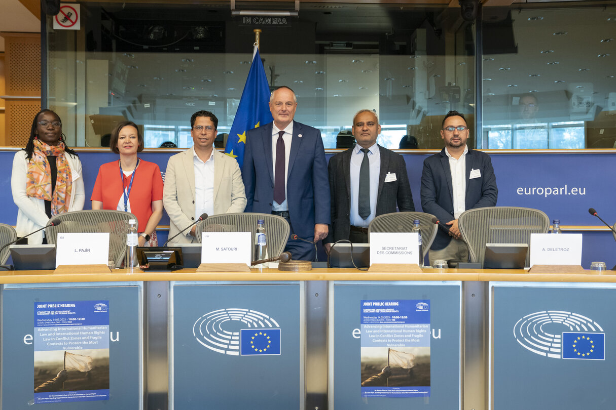 DROI DEVE public hearing on “advancing International, Humanitarian Law and International Human Rights Law in Conflict Zones and Fragile Contexts to Protect then Most Vulnerable”