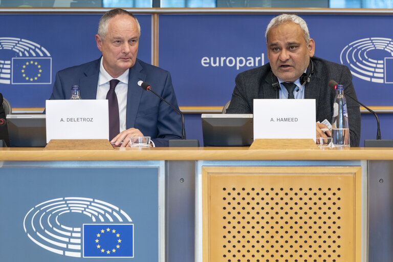 Foto 1: DROI DEVE public hearing on “advancing International, Humanitarian Law and International Human Rights Law in Conflict Zones and Fragile Contexts to Protect then Most Vulnerable”