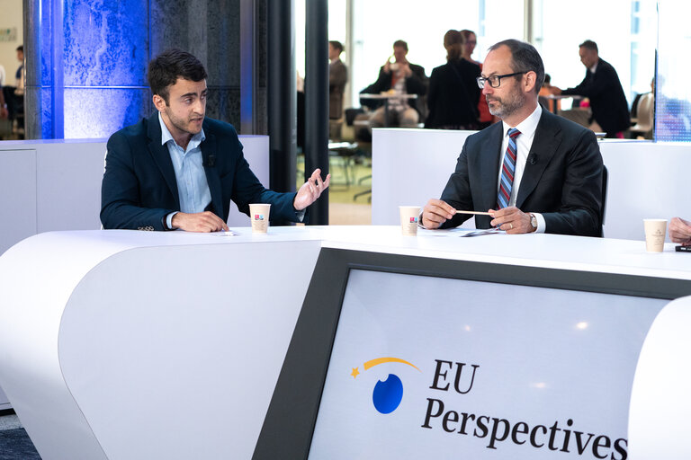 Foto 7: podcast recording with MEP Jan FARSKY