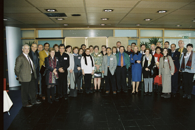 Visitors group with Nicole FONTAINE, EP President