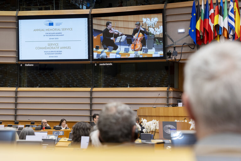 FMA - Annual Memorial Service for deceased Members and former Members.of the European Parliament