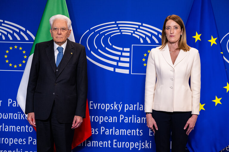 Roberta METSOLA, EP President meets with Sergio MATTARELLA, Italian President