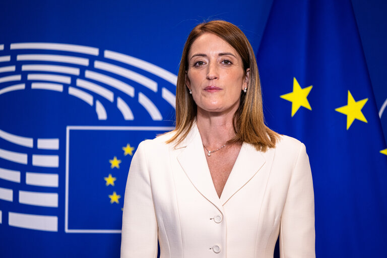 Roberta METSOLA, EP President meets with Sergio MATTARELLA, Italian President