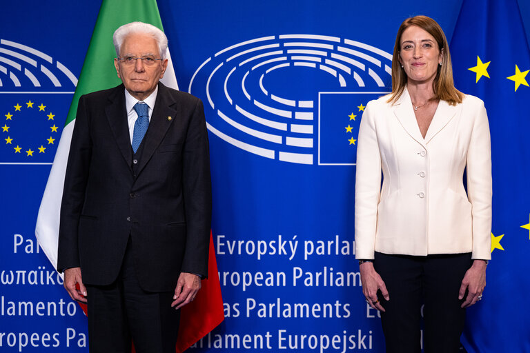 Roberta METSOLA, EP President meets with Sergio MATTARELLA, Italian President