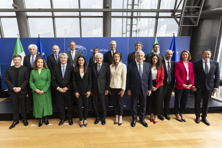 Sergio MATTARELLA, Italian President visit to the EP