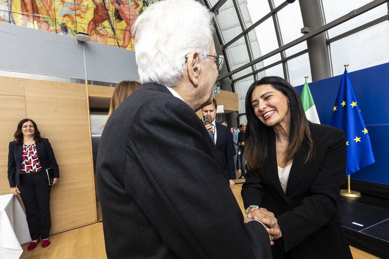 Sergio MATTARELLA, Italian President visit to the EP