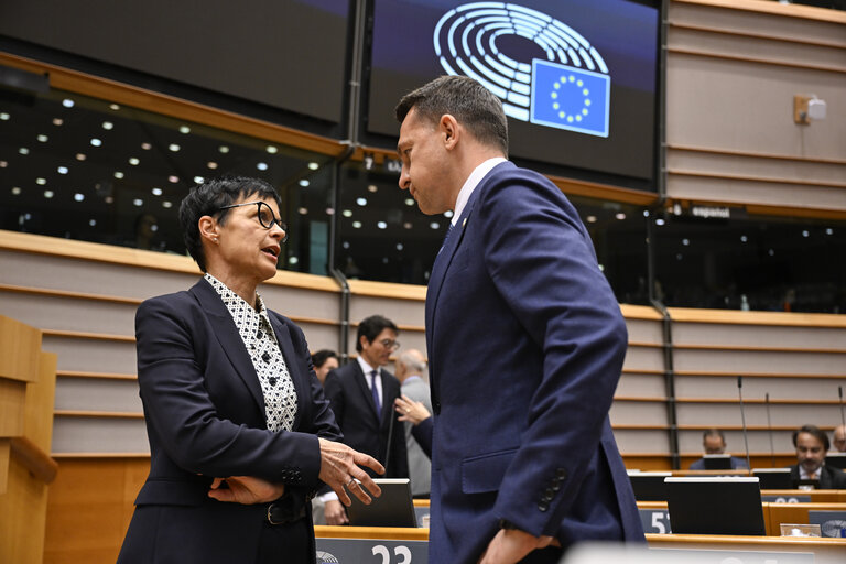 Billede 34: EP Mini-Plenary Session - Formal sitting - Address by Nataša PIRC MUSAR, President of the Republic of Slovenia