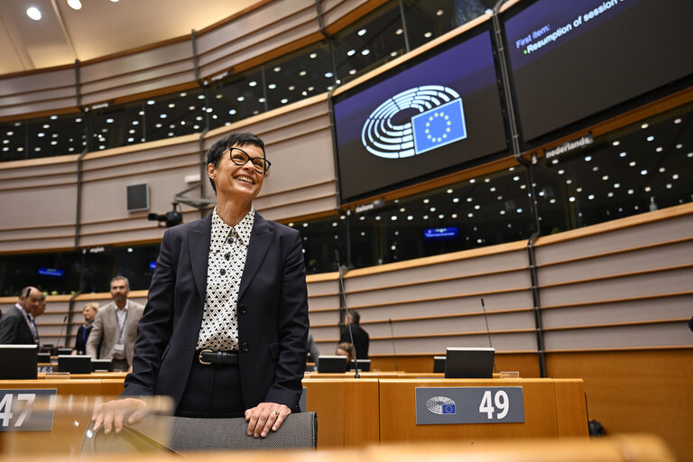 Billede 37: EP Mini-Plenary Session - Formal sitting - Address by Nataša PIRC MUSAR, President of the Republic of Slovenia