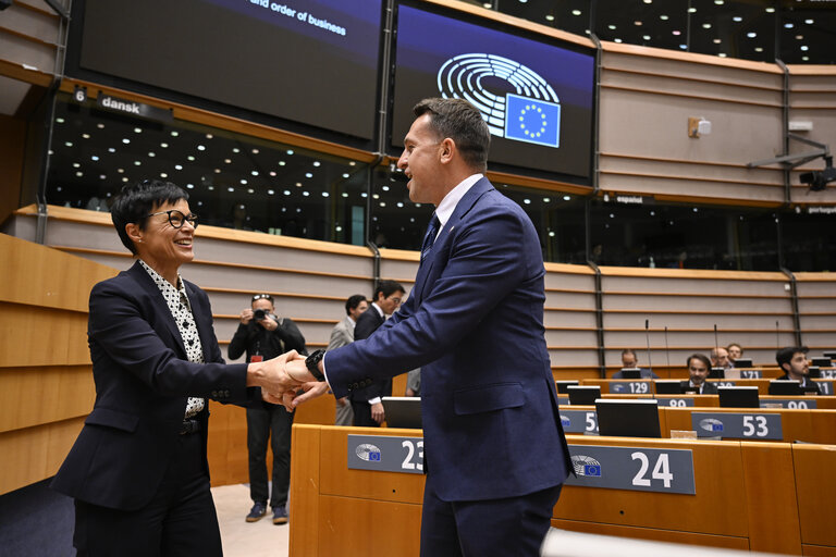 Billede 35: EP Mini-Plenary Session - Formal sitting - Address by Nataša PIRC MUSAR, President of the Republic of Slovenia