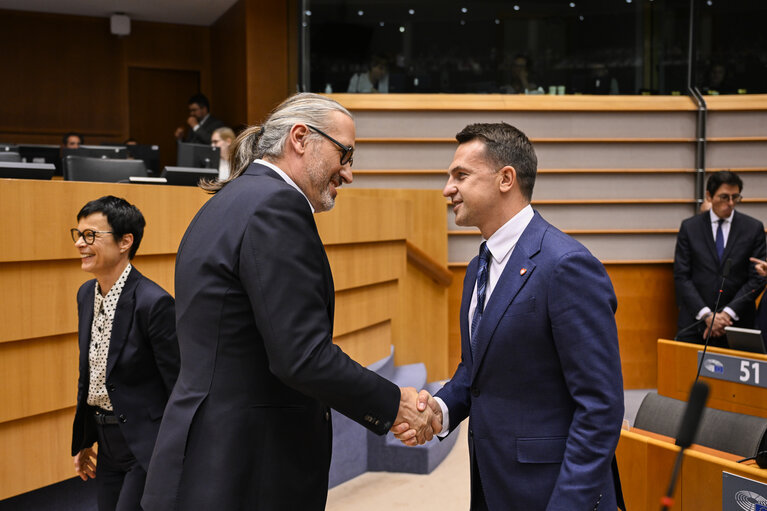Billede 32: EP Mini-Plenary Session - Formal sitting - Address by Nataša PIRC MUSAR, President of the Republic of Slovenia
