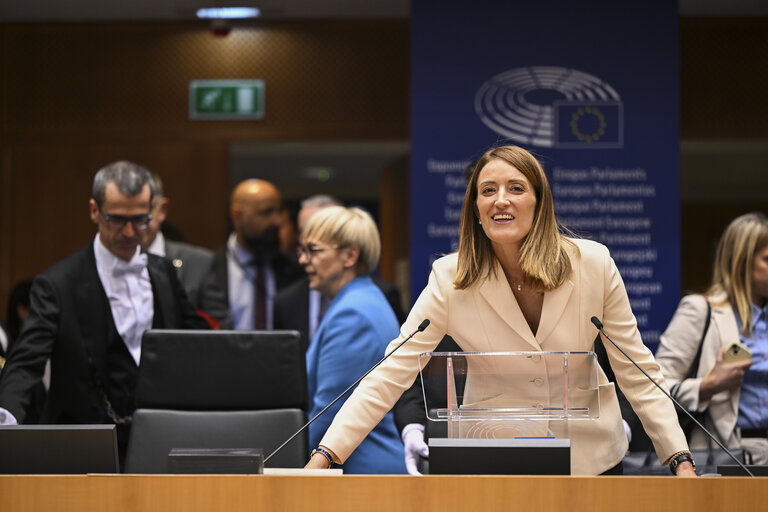 Billede 21: EP Mini-Plenary Session - Formal sitting - Address by Nataša PIRC MUSAR, President of the Republic of Slovenia