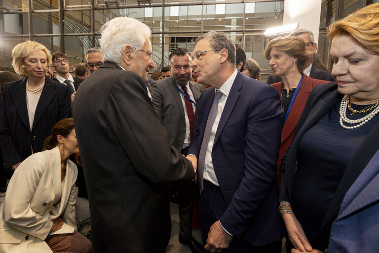 Suriet 36: Sergio MATTARELLA, Italian President visit to the EP
