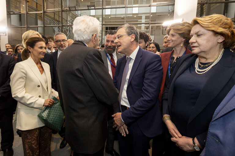 Suriet 41: Sergio MATTARELLA, Italian President visit to the EP