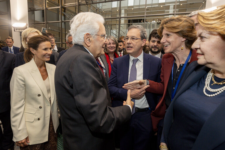 Sergio MATTARELLA, Italian President visit to the EP