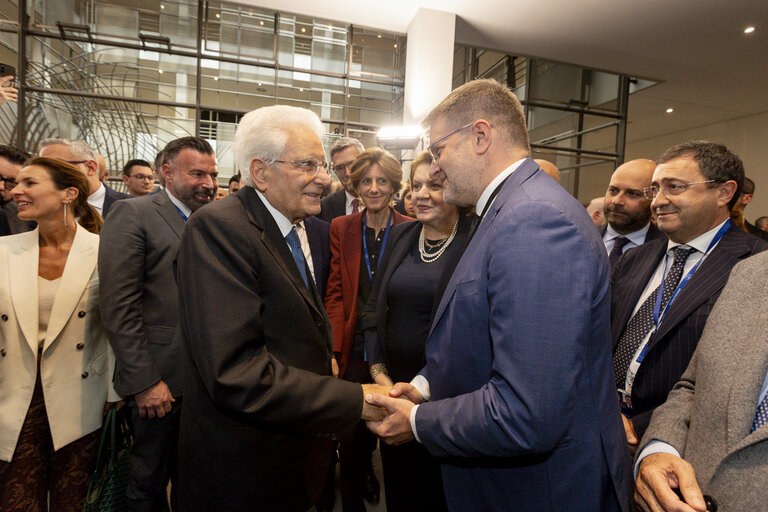 Suriet 37: Sergio MATTARELLA, Italian President visit to the EP