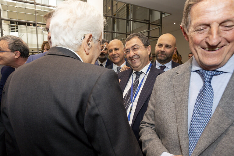 Suriet 24: Sergio MATTARELLA, Italian President visit to the EP