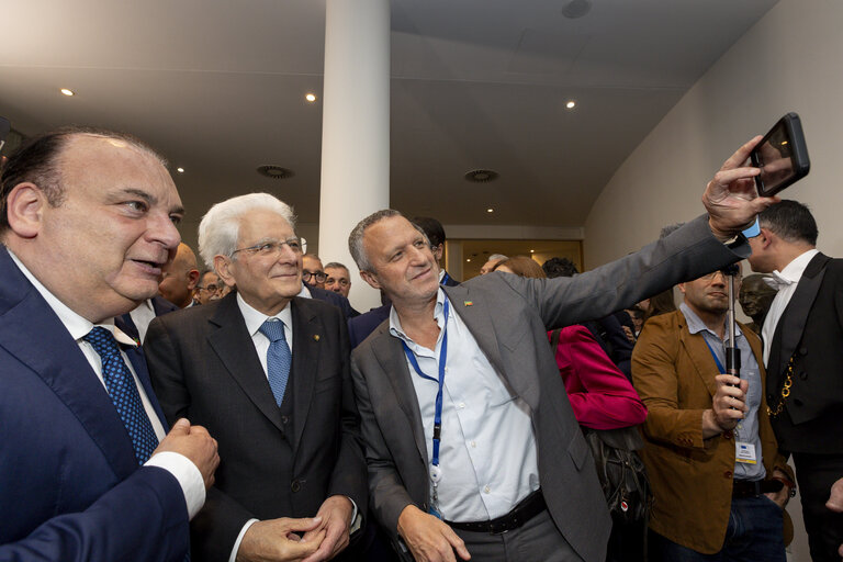 Suriet 15: Sergio MATTARELLA, Italian President visit to the EP