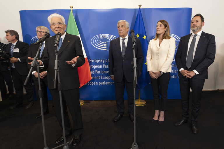 Sergio MATTARELLA, Italian President visit to the EP